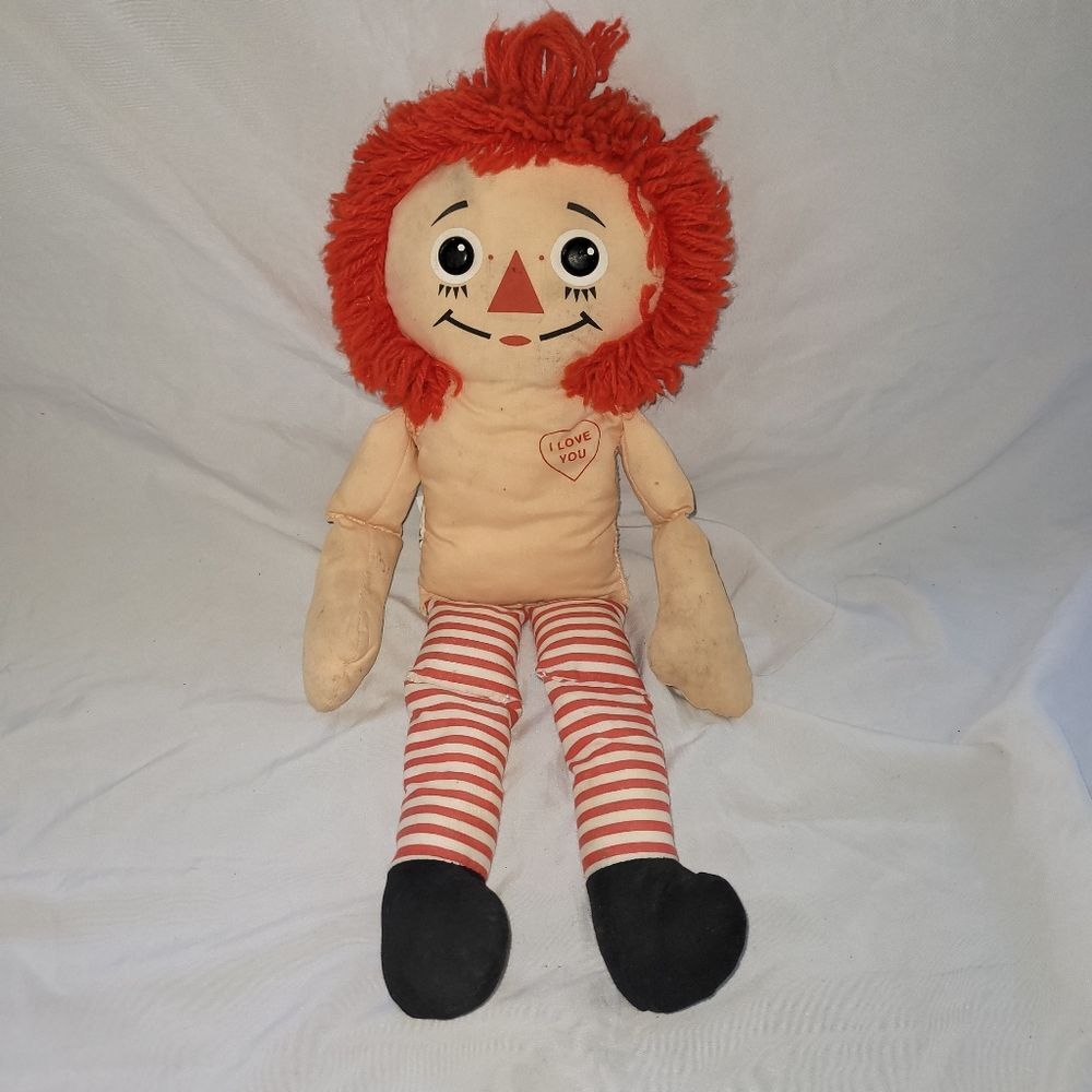 Vintage Playskool 80s Raggedy Ann 18" Doll